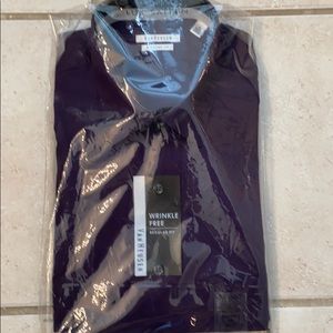 Button down long sleeve dress shirt.